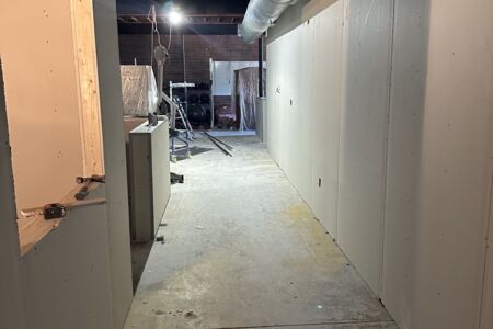 Sheetrock completed